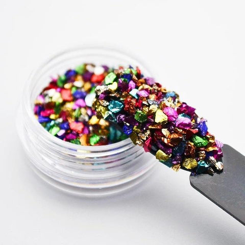 Broken Glass Rhinestones for Nails Gems Nail Art Rhinestones Mix Rhinestone 3d Nail Art Decorations Stones for Nail MJZ2051