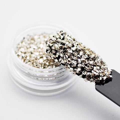 Broken Glass Rhinestones for Nails Gems Nail Art Rhinestones Mix Rhinestone 3d Nail Art Decorations Stones for Nail MJZ2051