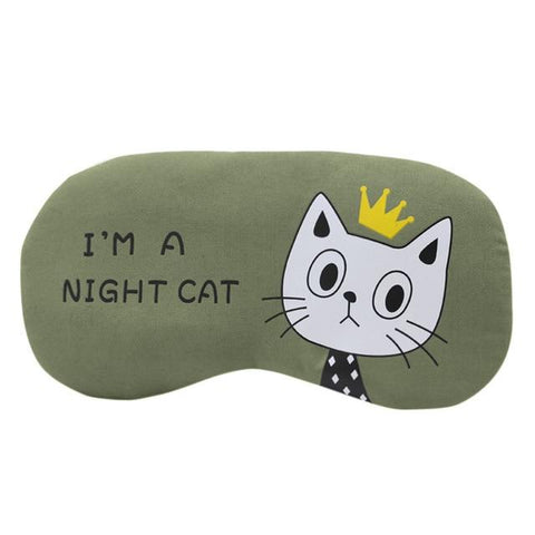 CAT Sleep Mask Natural Sleeping Eye Mask Eyeshade Cover Shade Eye Patch Women Men Soft Portable Blindfold CUTE Eyepatch 1a13