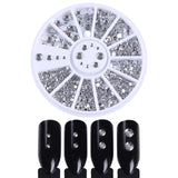 Chameleon Stone 3D Nail Art Decorations in Wheel Irregular Beads Nail Rhinestone Mixed Color Beads Flat Bottom Nail Studs