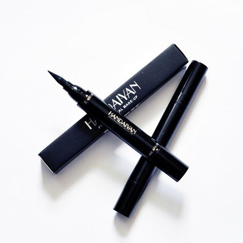 Channy Black Double-headed Eyeliner Pencil With Miss Stamp Seal Maquiagem Waterproof wing Eye Liner Cosmetics