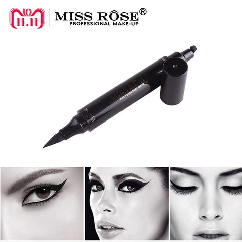 Channy Eyes Liner Make Up Pencil Waterproof Black Double-ended Makeup Stamps Eyeliner Pencil