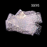 Christmas Snowflake Holographic Nail Foils Christmas Winter Nail Art Transfer Foil Sticker Paper Craft Decoration TRXK94-95