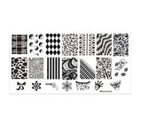 Classic Line Zebra Strips Patterns Nail Art Stamp Template Image Plate 12*6cm Wood Grain Style Stamping Plate Mezerdoo B19