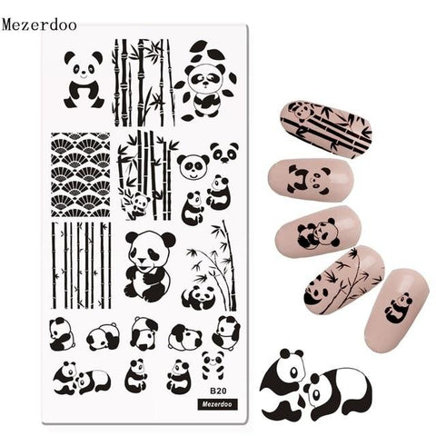 Classic Line Zebra Strips Patterns Nail Art Stamp Template Image Plate 12*6cm Wood Grain Style Stamping Plate Mezerdoo B19