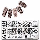 Classic Line Zebra Strips Patterns Nail Art Stamp Template Image Plate 12*6cm Wood Grain Style Stamping Plate Mezerdoo B19