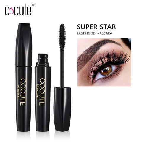 Cocute 2019 New Curling Thick Mascara False Eyelashes Long Black Volume Eyelashes Extension Waterproof Lasting 3D Mascara