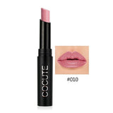 Cocute Long-lasting Matte Lipstick Moisturizer Lips Makeup Cosmetics Waterproof 15 Color Easy to Wear Nude Sexy Lip Stick 2.5g