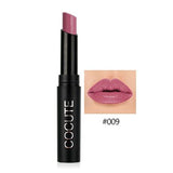 Cocute Long-lasting Matte Lipstick Moisturizer Lips Makeup Cosmetics Waterproof 15 Color Easy to Wear Nude Sexy Lip Stick 2.5g