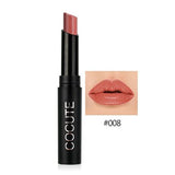 Cocute Long-lasting Matte Lipstick Moisturizer Lips Makeup Cosmetics Waterproof 15 Color Easy to Wear Nude Sexy Lip Stick 2.5g