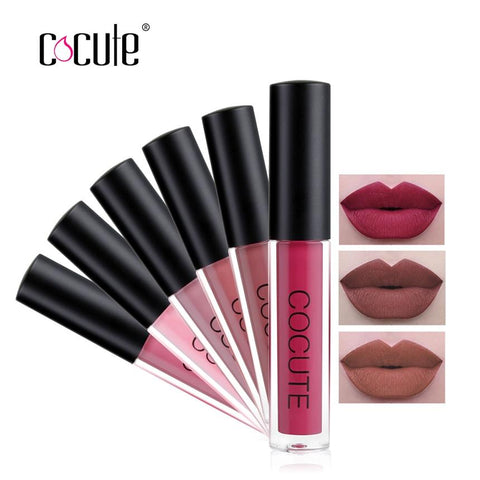 Cocute Matte Lipstick Waterproof Makeup Lip Gloss Liquid Lip Stick Top Quality Long Lasting Lipgloss Sexy Cosmetics Lips