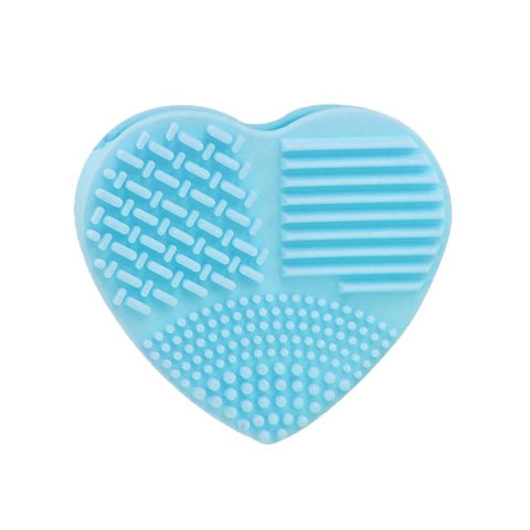 Colorful Heart Shape Clean Make up Brushes Wash Brush Silica Glove Scrubber Cosmetic