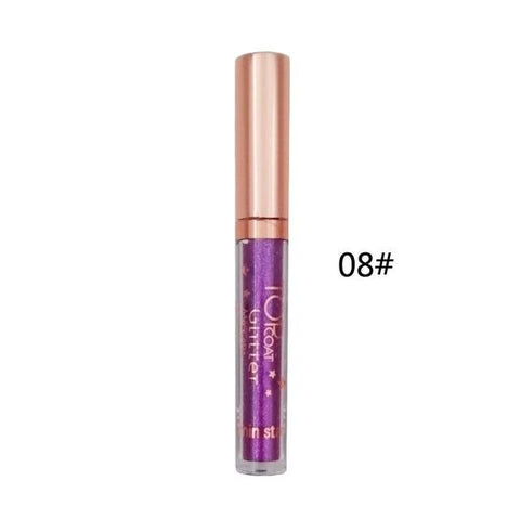 Colorful Mascara 8Color Diamond Gold Blue Hair Dye Eye Makeup Waterproof Long Lasting Shimmer Glitter Silk Fiber Eyelash Mascara