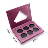 Coosei Empty Magnetic Eyeshadow Palette Naked Makeup Matte Black Large Eye Shadow Makeup Storage Palette Fill 18*36mm pans