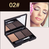 Cosmetic Matte Eye Shadow 3 Colors Make Up Set Women Makeup Eyeshadow Palette Eyebrow Eye Shadow Powder Natural Cosmetics Set