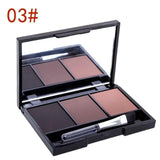 Cosmetic Matte Eye Shadow 3 Colors Make Up Set Women Makeup Eyeshadow Palette Eyebrow Eye Shadow Powder Natural Cosmetics Set