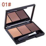 Cosmetic Matte Eye Shadow 3 Colors Make Up Set Women Makeup Eyeshadow Palette Eyebrow Eye Shadow Powder Natural Cosmetics Set