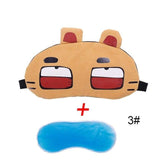 Cute Cartoon Eye Sleeping Mask Cold Gel Eye Care Ice Compress Blue Eye Fatigue Relief Cooling Eyes Cover Patch #280021