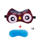 Cute Cartoon Eye Sleeping Mask Cold Gel Eye Care Ice Compress Blue Eye Fatigue Relief Cooling Eyes Cover Patch #280021