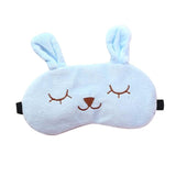 Cute Cartoon eye mask travel Skeep Adjustable elastic strap Plush Cute Sleeping Rabbit Eye Mask Ice Bag Eye Cover 2U81108