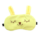 Cute Cartoon eye mask travel Skeep Adjustable elastic strap Plush Cute Sleeping Rabbit Eye Mask Ice Bag Eye Cover 2U81108