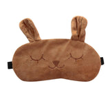 Cute Cartoon eye mask travel Skeep Adjustable elastic strap Plush Cute Sleeping Rabbit Eye Mask Ice Bag Eye Cover 2U81108