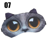 Cute Cat Sleep Mask Eye Mask Eyeshade Cover Shade Natural Sleeping Eye Patch Women Men Soft Portable Blindfold Travel Eyepatch