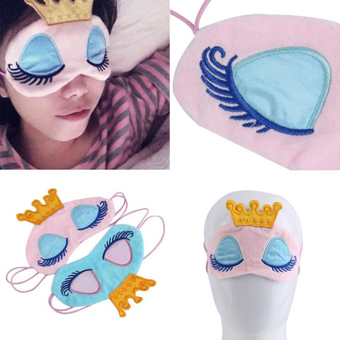 Cute Princess Crown Fantasy Eyes Cover Travel Sleeping Blindfold Shade Eye Masks Top Quality sleep snoring Dropshipping