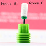 Cutter For Manicure Ceramic Nail Drill Bits Manicure Machine Accessories Rotary Electric Nail Files Manicure Nail Art Tool Feecy