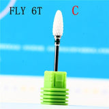 Cutter For Manicure Ceramic Nail Drill Bits Manicure Machine Accessories Rotary Electric Nail Files Manicure Nail Art Tool Feecy