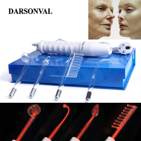 DARSONVAL Portable Electrode High Frequency Spot Acne Remover Facial Skin Care Massager For Face Beauty Device Spa Salon Home