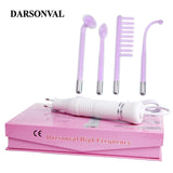 DARSONVAL Portable High Frequency Violet Purple Light Acne Spot Remover Face Massager Massageador Facial Skin Care Device SPA