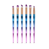 Diamond Rainbow Make Up Brush Set Professional Eye Make Up Eyeliner Eyebrow Eyeshadow Brush Set Rose Gold Makeup Brushes