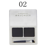Double Color Kit Eyebrow Shading Powder Eye Brow Palette w/ Brush Cosmetic