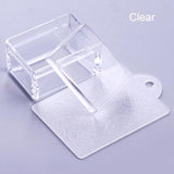 Double Head Clear Jelly Silicone Nail Stamper 2.2cm 2.7cm with Scraper Nail Art Stamping Tool Set for Nail Stamp Plate Tool