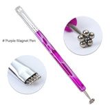 Double Headed Nail Art Magnet Stick Cat Eyes Magnet for Nail Gel Polish 3d Line Strip Effect Strong Magnetic Pen Tools BE537