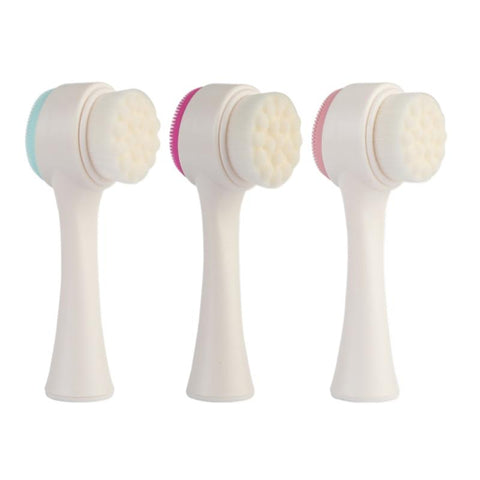 Double Side Multifunctional Silicone Facial Cleansing Brushes Portable Dimensions 3D Facial Care Thematic Products Facial Brush