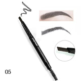 Double-end Automatic Eyebrow Pencils Waterproof Long Lasting Brown Pigments Eyebrow Tattoo Makeup Eye Brow Pen Cosmetic