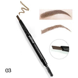 Double-end Automatic Eyebrow Pencils Waterproof Long Lasting Brown Pigments Eyebrow Tattoo Makeup Eye Brow Pen Cosmetic