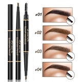 Double-end Automatic Waterproof Eyebrow Pencil Black Brown Eyebrow Shadows Tint Long Lasting Sexy Eyebrow Tattoo Pen Makeup