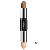 Double-ended 2 in1 Contour Face Foundation Concealer Make Up Long Lasting Dark Circles Waterproof Contour Cushion Cosmetic