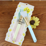 Dropshipping 3 Colors Facial Mask Stirring Brush Soft Silicone Makeup Brush Women Skin Face Care For Girl Cosmetic Tools BTZ1