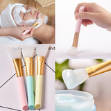 Dropshipping 3 Colors Facial Mask Stirring Brush Soft Silicone Makeup Brush Women Skin Face Care For Girl Cosmetic Tools BTZ1