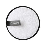 ELECOOL 1pc Superior Soft Fiber Dual-side Microfiber Suede Makeup Remover Puff Coffee/White/Black Color Lazy Makeup Remover Puff