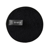 ELECOOL 1pc Superior Soft Fiber Dual-side Microfiber Suede Makeup Remover Puff Coffee/White/Black Color Lazy Makeup Remover Puff