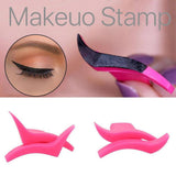 ELECOOL 2Pcs Eyeliner Template Stamp Mold Wings Easy To Wear Liquid Eye Liner Black Wing Shape Cosmetic Eyeliner Stamp Tool BTZ1