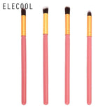 ELECOOL 4/1pcs/set Professional Eyeshadow Brushes Blending Eye Shadow Eyelash Pencil Brush Makeup Tool Top Quality for Women