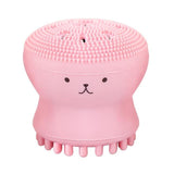 ELECOOL Facial Brush Cute Animal Octopus Silicone Cleaning Brush Deep Cleansing Facial Exfoliator Wash Brush Beauty Tool