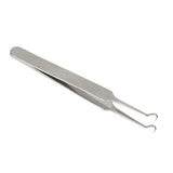 ELECOOL Stainless Steel Curved Straight Blackhead Acne Clips Pimple Comedone Remover Tweezers Face Care Tool