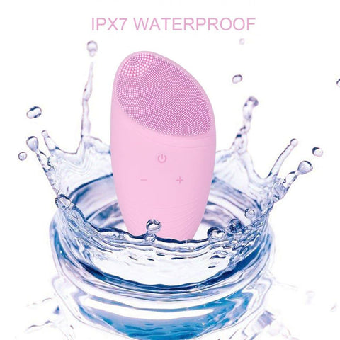 Electric Facial Cleaning Silicone Brush Massager Face Washing Massage Devices Exfoliation Cleaner Rechargeable Facial Brush